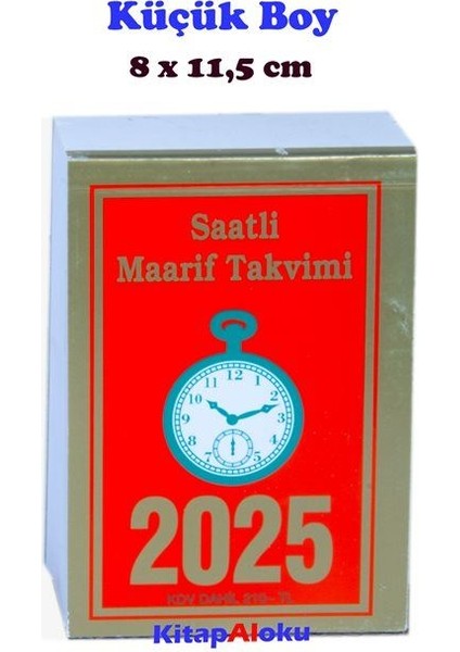 2025 Saatli Maarif Duvar Takvimi Küçük Boy