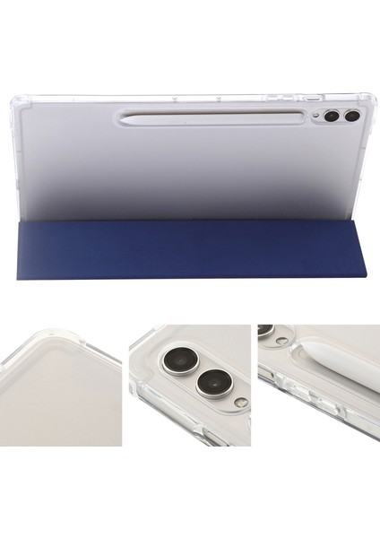Samsung Galaxy Tab S10 Ultra Için 3 Katlı Pu Kılıf (Yurt Dışından)