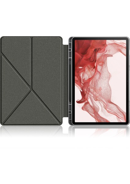 Samsung Galaxy Tab S9 Için Çok Katlanır Deri Tablet Kılıfı (Yurt Dışından)