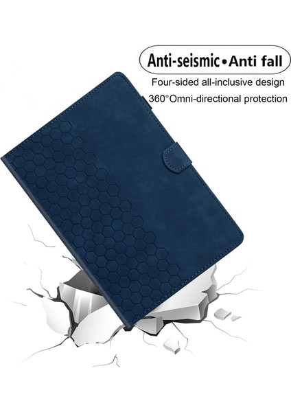 Samsung Galaxy Tab S9 / S9 Fe Için Kabartmalı Pu Kılıf (Yurt Dışından)