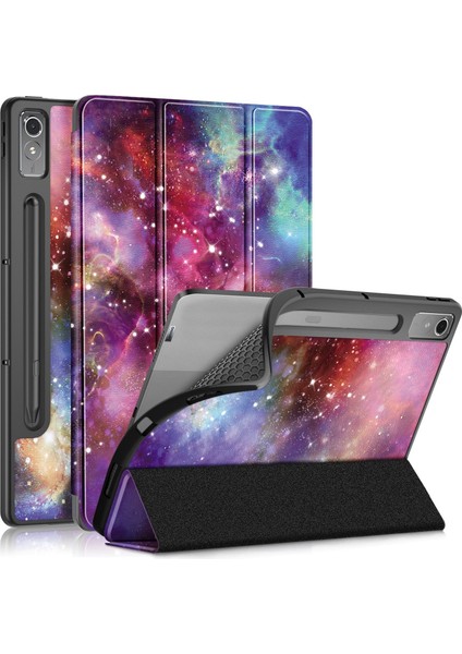 Lenovo Tab P12 12.7 /P12 Pro 2. Nesil Için 3 Katlı Deri Kılıf (Yurt Dışından)