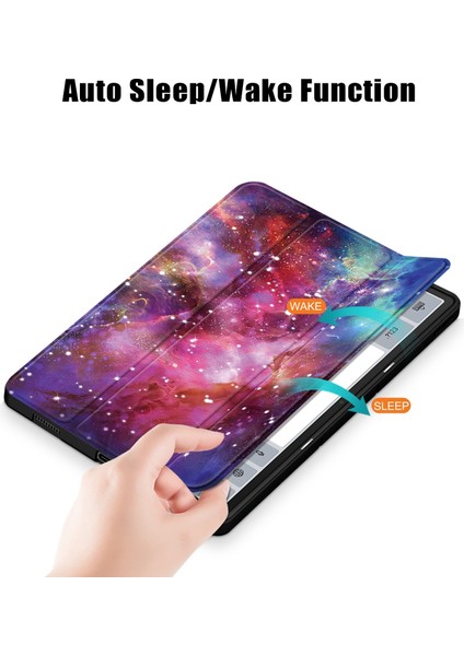 Lenovo Tab P12 12.7 /P12 Pro 2. Nesil Için 3 Katlı Deri Kılıf (Yurt Dışından)