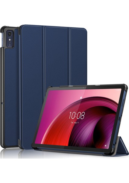 Lenovo Tab M10 5g 10.6 Için Deri Akıllı Tablet Kılıfı (Yurt Dışından)