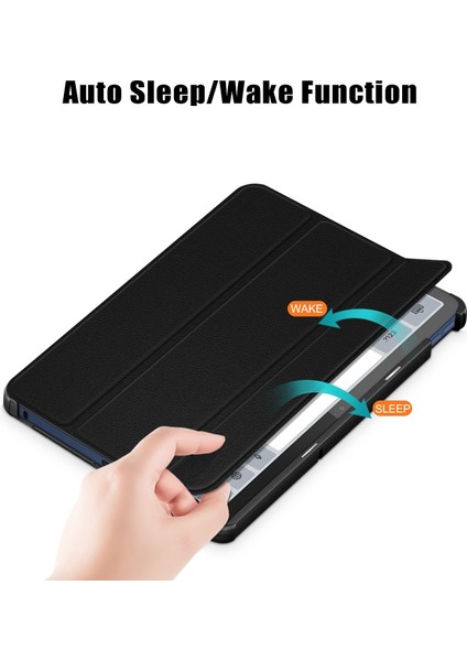 Lenovo Tab M10 5g 10.6 Için Deri Akıllı Tablet Kılıfı (Yurt Dışından)