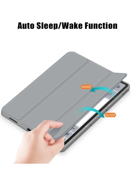 Lenovo Tab P12 12.7 /P12 Pro 2. Nesil Için 3 Katlı Deri Kılıf (Yurt Dışından)