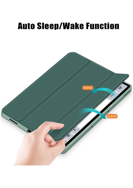 Lenovo Tab P12 12.7 /P12 Pro 2. Nesil Için 3 Katlı Deri Kılıf (Yurt Dışından)