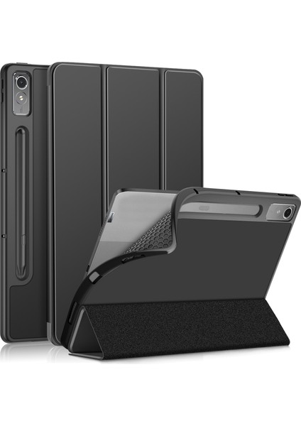 Lenovo Tab P12 12.7 /P12 Pro 2. Nesil Için 3 Katlı Deri Kılıf (Yurt Dışından)
