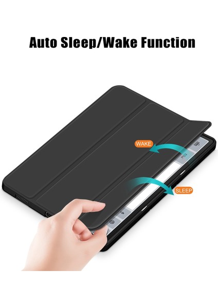 Lenovo Tab P12 12.7 /P12 Pro 2. Nesil Için 3 Katlı Deri Kılıf (Yurt Dışından)