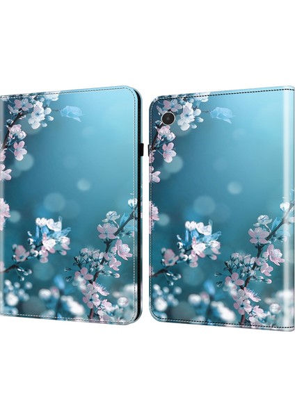Lenovo Tab M8 4. Nesil Için Boyalı Deri Kılıf (Yurt Dışından)