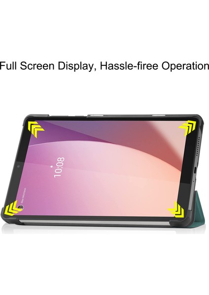 Lenovo Tab M8 4. Nesil / TB-300FU Için Custer Deri Kılıf (Yurt Dışından)