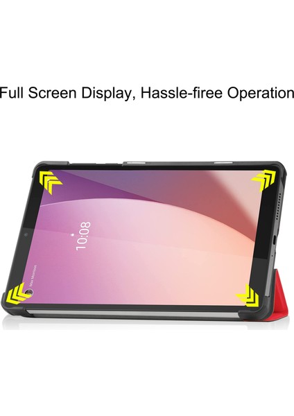 Lenovo Tab M8 4. Nesil / TB-300FU Için Custer Deri Kılıf (Yurt Dışından)