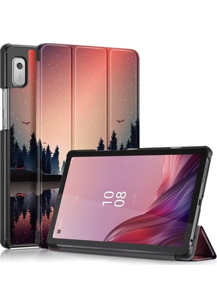 Lenovo Tab M9 TB-310FU Için Deri Akıllı Tablet Kılıfı (Yurt Dışından)