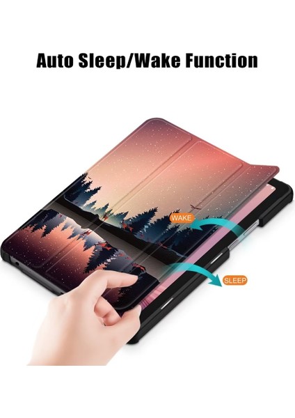 Lenovo Tab M9 TB-310FU Için Deri Akıllı Tablet Kılıfı (Yurt Dışından)