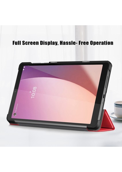 Lenovo M8 4. GENTB-300FU Için Deri Tablet Kılıfı (Yurt Dışından)
