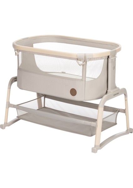 Iora Air Sallanabilen Ahşap Görünümlü Anne Yanı Beşik Beige Eco