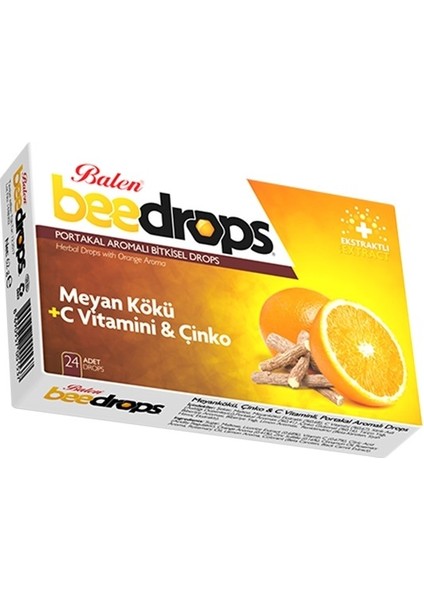 Beedrops Meyan Kökü+C Vit.-Çinko Portakal Aromalı Drops