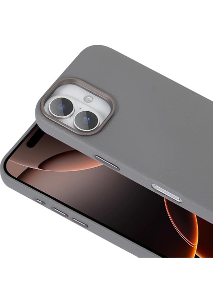 Apple iPhone 16 Plus Kılıf Magsafe Şarj Özellikli Pu Deri Redclick Adora Kapak