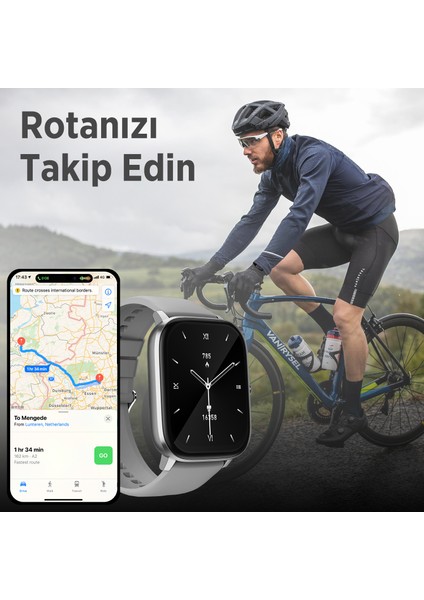 SW03 2.01” Tft Geniş Ekran, Spor Sağlık Takibi ve Bluetooth 5.2 Telefon Görüşme Özellikli IP67 Suya Dayanıklı Ios & Android Uyumlu Akıllı Saat