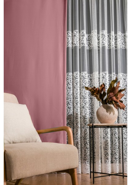 Sık Pileli Mint Blackout Karartma Kumaştan Fon Perde 1 x 3 V09 Tek Kanat modelleri