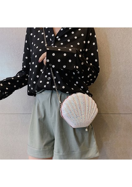 Shl Şekli Moda Payetli Tek Omuz Crossbody Çanta (Yurt Dışından) fırsatları