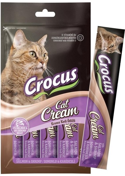 Somonlu ve Karidesli Krema Kedi Ödülü 4x15gr