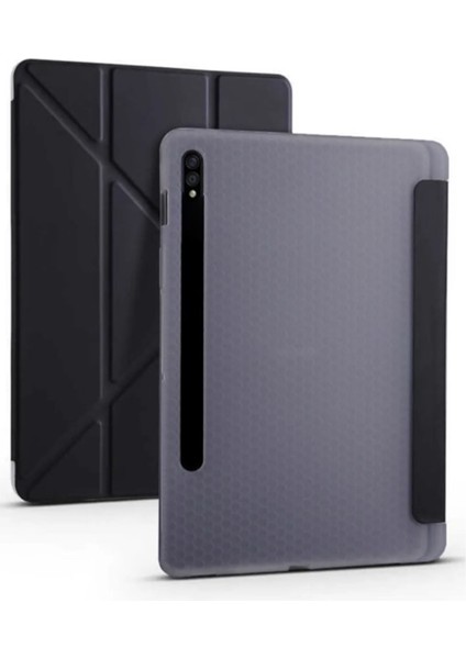 Samsung Galaxy Tab S7 Fe Lte SM-T733 64 GB 12.4 Uyumlu Flip Prizma Seri Kapaklı Kılıf
