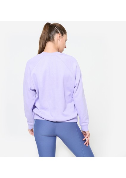 Domyos Kadın Polar Sweatshirt - Eflatun fırsatları