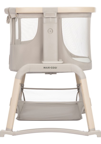 Iora Air Sallanabilen Ahşap Görünümlü Anne Yanı Beşik Beige Eco