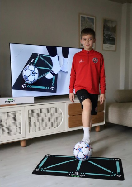 Orijinal Kaymaz Futbol Antrenman Matı ve Eğitim Seti Top Tekniği Geliştirme indirimleri