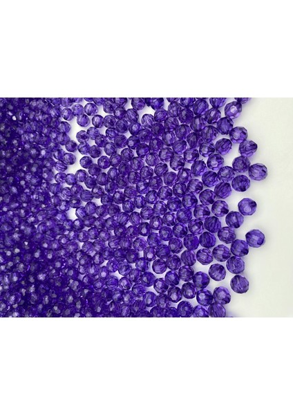 100GR 10MM Mor / Koyu Lila Petek Model Akrilik Boncuk,takı,çanta Yapım Boncuğu (100GR,~210 Adet)
