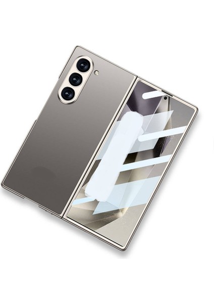 Galaxy Z Fold 6 Kılıf Titanyum Metal Tasarımlı Kıpta Caz Kapak modelleri