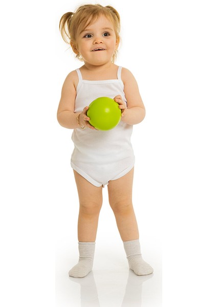 Unisex Beyaz Body Çıtçıtlı Bisiklet Yaka İp Askılı Beyaz modelleri