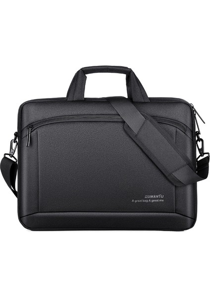 030 Taşınabilir 15 Inç Laptop Çantası Deri Çanta (Yurt Dışından)