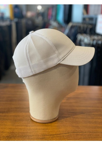 Basic Düz Fileli Beyaz Renk Yazlık Cap Şapka modelleri