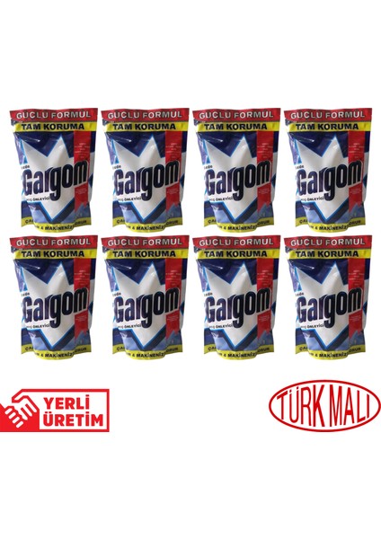 Gargom Kireç Önleyici 500G Çamaşır Makinesi Koruyucusu 8 Adet