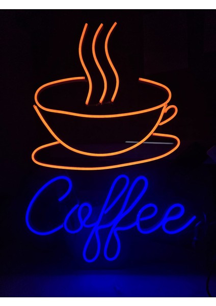 Cizgineon Coffee Işıklı Neon LED Duvar Dekarasyon