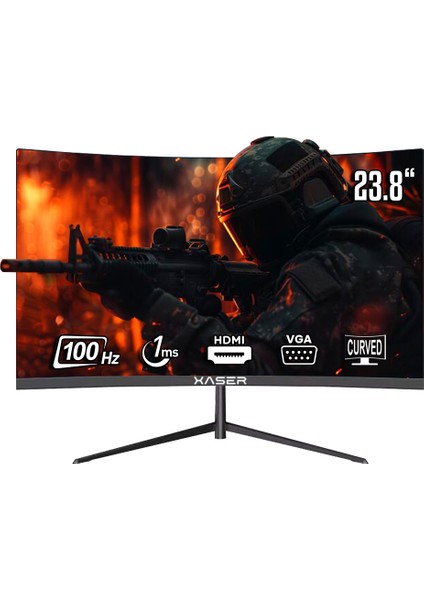 XR-C2380FHD 1ms 100Hz VGA HDMI Va Panel 23.8" Curved Gaming Monitör