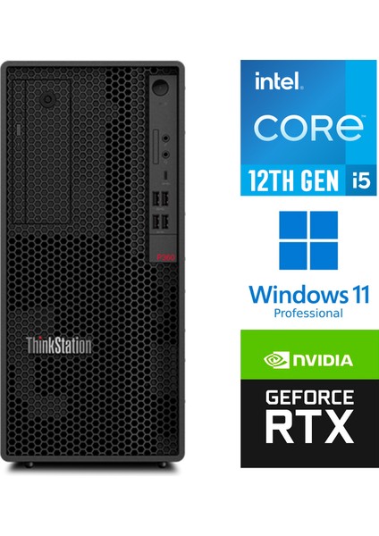 Dws Thinkstation P360 I5-12600K 48GB 1tb HDD 2tb SSD 12 GB RTXA2000 Windows 11 Pro Masaüstü Bilgisayar 30FM0017TX 005
