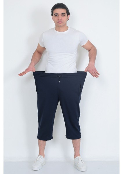 Erkek Büyük Beden Cepli Kapri Şort modelleri