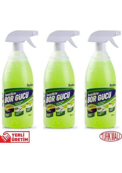 Borgücü 1000ML Çok Amaçlı Temizlik Sprey 3ADET