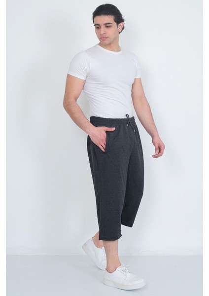 Erkek Büyük Beden Cepli Kapri Şort