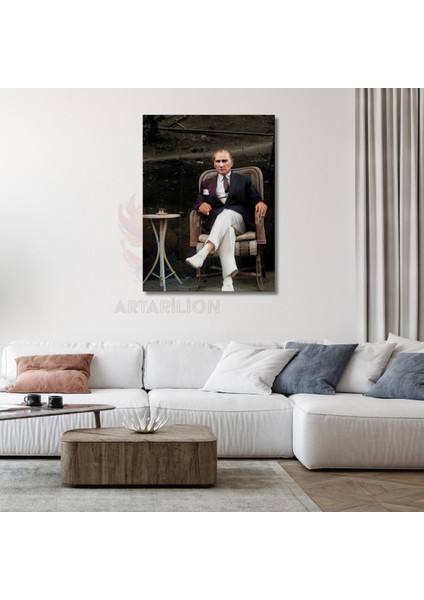Kanvas Tablo Atatürk Portresi Duvar Tablosu Atatürk Temalı Tablo Ev Dekoru fiyatları