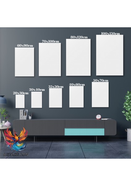 Piramit Manzaralı Kanvas Baskı Tablo Salon Tablosu Dijital Baskı Tablo