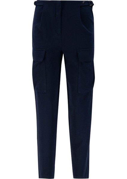 Beli Daraltılabilen Gabardin Pantolon 24K2705 Lacivert fırsatları