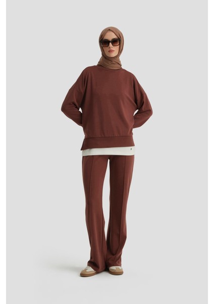 Pantolon 24KD6817 Kızıl Kahve