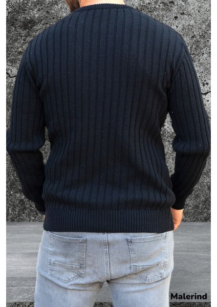 Erkek Triko Kazak Bisiklet Yaka Rahat Kalıp fiyatları