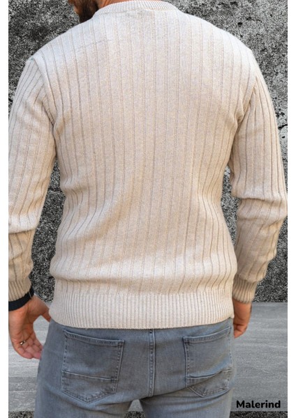 Erkek Triko Kazak Bisiklet Yaka Rahat Kalıp fırsatları