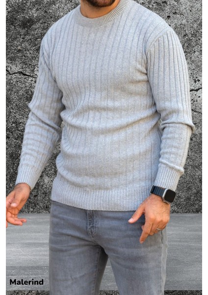 Erkek Triko Kazak Bisiklet Yaka Rahat Kalıp fiyatları