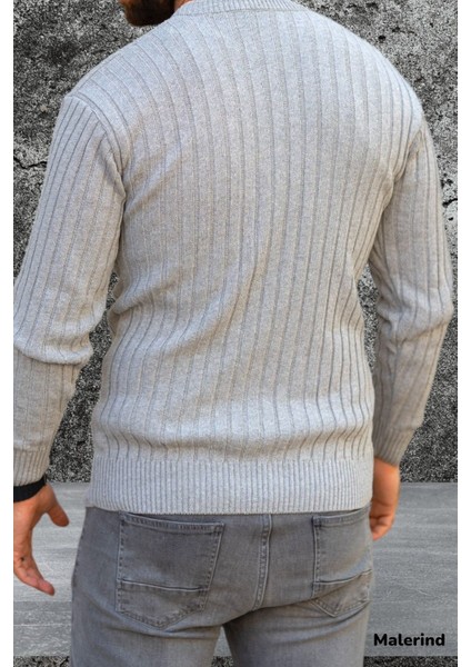 Erkek Triko Kazak Bisiklet Yaka Rahat Kalıp fırsatları