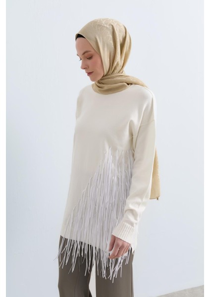 Rope Basic Triko Kazak Ekru fiyatları